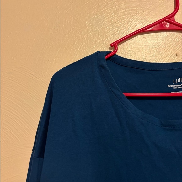 💙 J.Jill Simply Supima® Crew-Neck Tunic – Size L - Picture 4 of 7